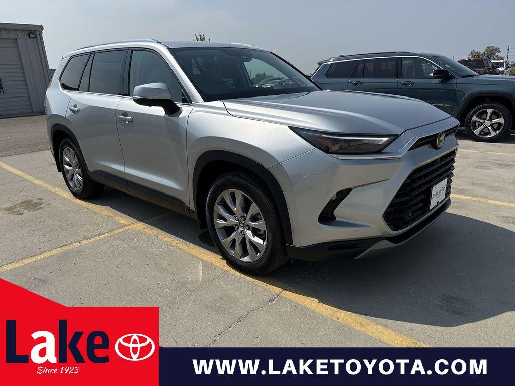 2024 Toyota Grand Highlander Limited in Celestial Silver Metallic — front three-quarter view