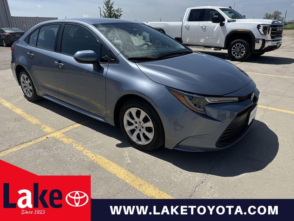 2024 Toyota Corolla LE in Celestite — front three-quarter view