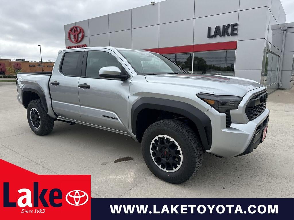 2026 Toyota Tacoma TRD Off-Road in Celestial Silver Metallic — front three-quarter view