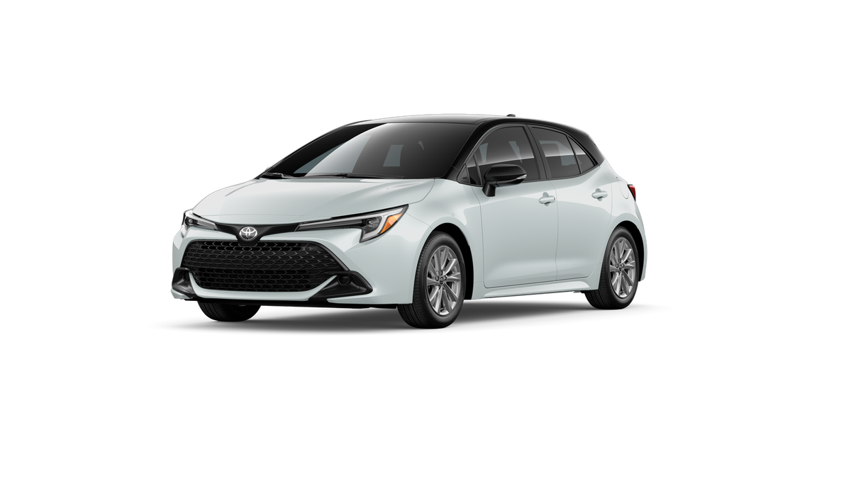 2026 Toyota Corolla Hatchback SE in Wind Chill Pearl With Midnight Black Metallic Roof <a role='button' class='viewDgDisclaimersButton'...